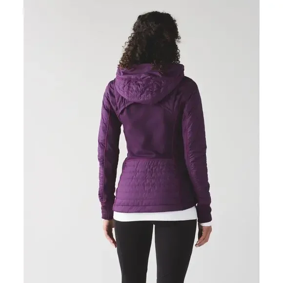 Lululemon First Mile Jacket Darkest Magenta Purple Full Zip Women's Size 2 - Picture 13 of 16